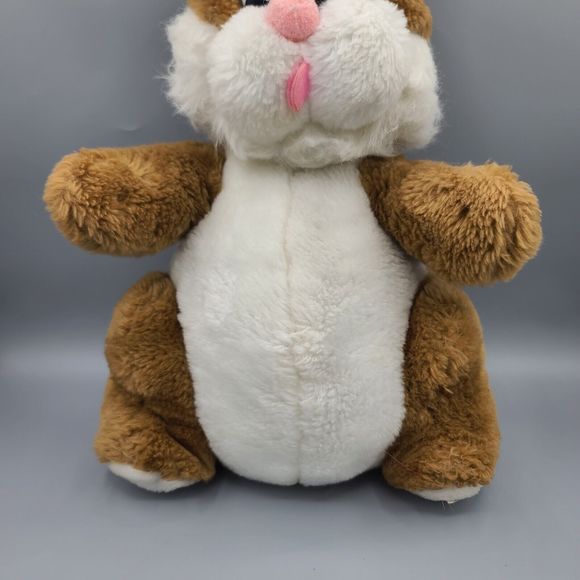 Daekor Vintage Pot Belly Bunny Rabbit Brown White 1979 16” Plush Stuffed Animal - Picture 5 of 16